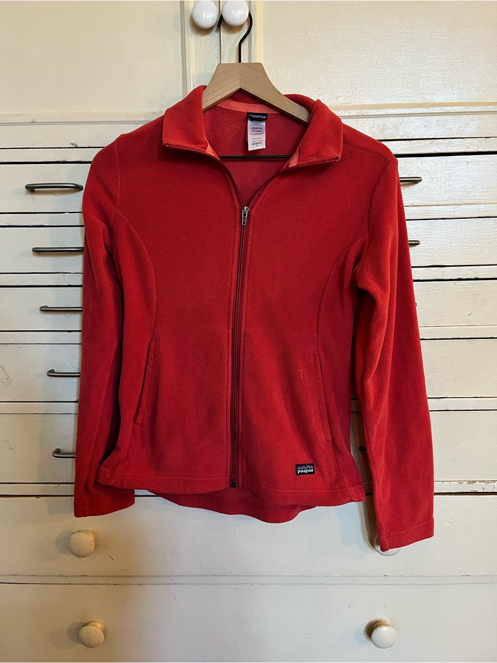 Patagonia Women's Bright Red Full-Zip Fleece Jacket
